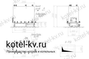 Котел КВ 0.4 РПК чертеж Чертеж котла КВ 0.4 РПК