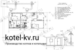 Блочная котельная 1600 кВт с ГВС с бытовыми помещениями с резервом