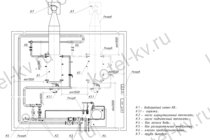 Схема подключения газового котла КВа в котельной Схема подключения газового котла КВа в котельной